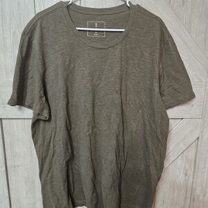 Mutual Weave Olive Green Crewneck T-Shirt - XL